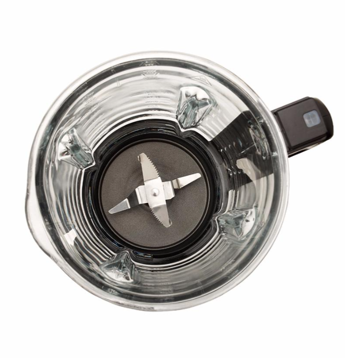 Lames en acier inoxydable du blender chauffant Scott Gustissimo 21105, vue intérieure du bol